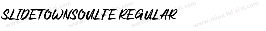 SlideTownsoulfe Regular字体转换